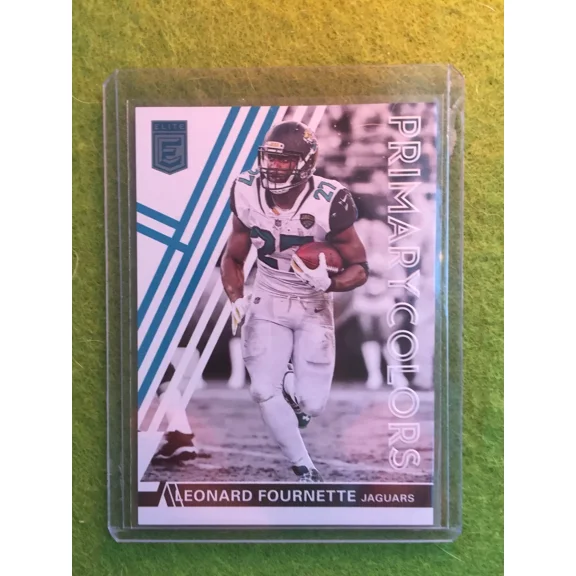 LEONARD FOURNETTE JERSEY #27 JAGUARS PRIMARY COLORS #/299 SP 2018 Elite Football