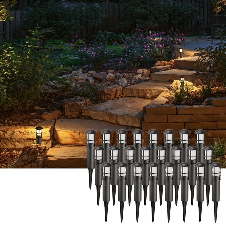 LEONLITE LED Low Voltage Spotlight, Outdoor Pathway Landscape Lights,  CRI90, 3000K Warm White