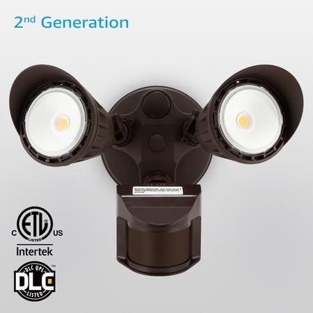 LEONLITE 25W Motion-Activated LED Outdoor Security Light, 3000K Warm White
