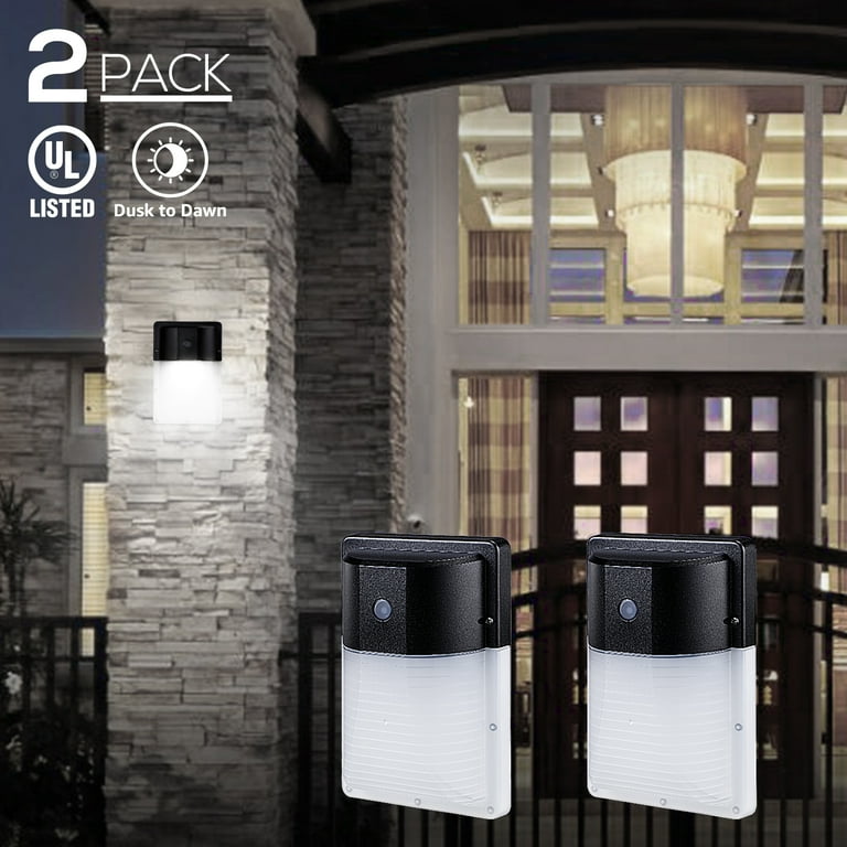 Led wall pack sales dusk to dawn