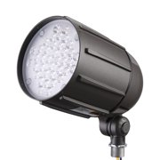 LEONLITE Knuckle Mount LED Security Floodlight, 200W Eqv. 100-277V Landscape Path Walkway Lawn Lighting, Bronze