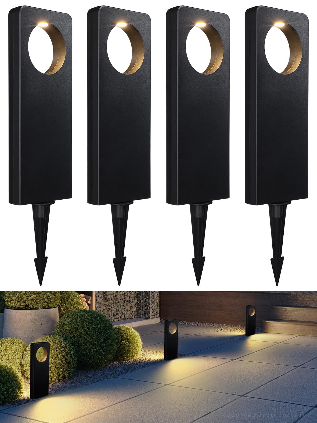 LEONLITE LED Low Voltage Pathway Lights, 12V AC/DC Landscape Lights ...