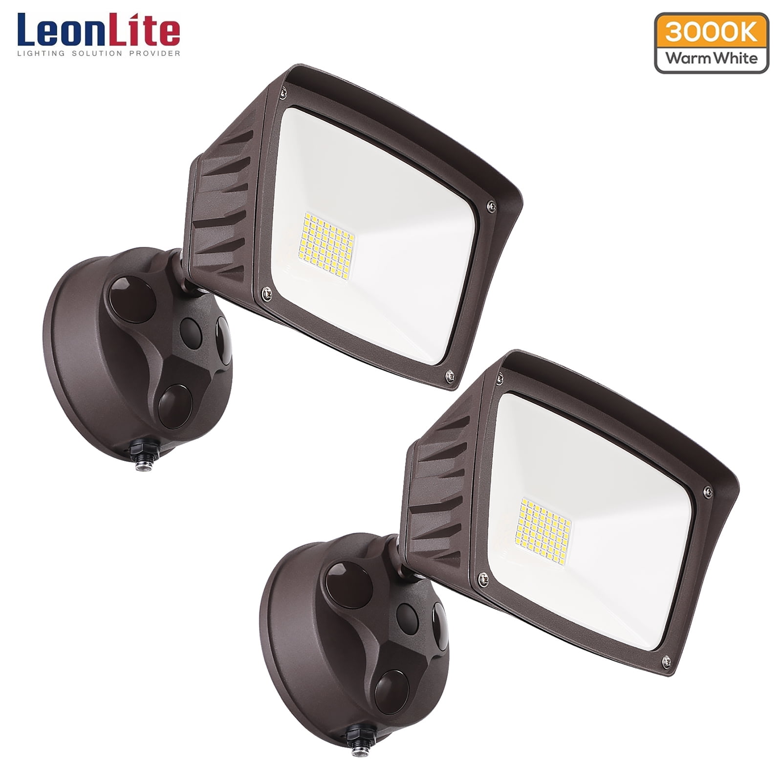 LEONLITE LED Outdoor Dusk to Dawn Flood Light Security