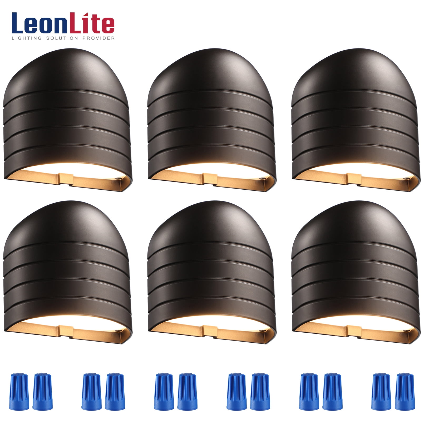 6 Pack 5CCT Low Voltage LED Aluminum Accent Deck Lights - Walmart.com