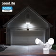 thumbnail image 1 of LEONLITE Motion Sensor LED Security Light, Dusk to Dawn Outdoor Flood Lights, Adjustable 2-Head, IP65 Waterproof, 20W(150W Equiv.), 5000K Daylight, 1 of 7