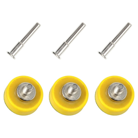 LEONTOOL 3 Pcs 1 Inch Hook and Loop Sanding Pad Kit Sanding Disc Replacement Pad with 1/4 Inch Shank Drill Attachment Backing Plate for Polishing