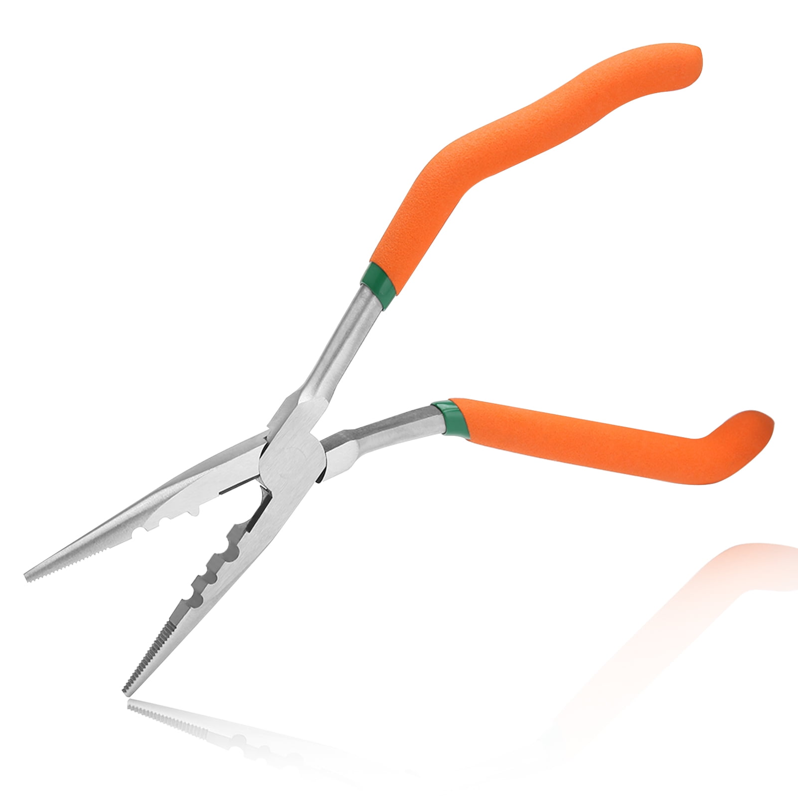 LEONTOOL 9 Inches Pistol Grip Long Nose Pliers with Crimper and Wire