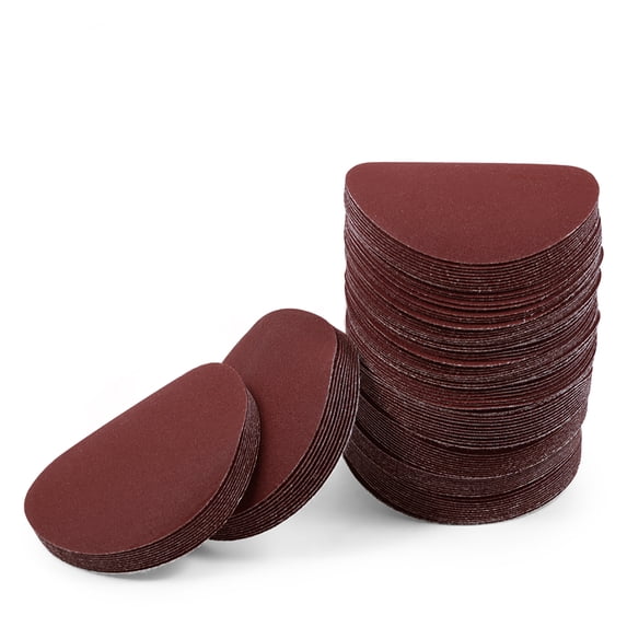 LEONTOOL Sanding Discs 3 Inches 240 Grit Hook and Loop Sandpaper 100Pcs Sanding Pad NO-Hole Aluminum Oxide Random Orbital Sander