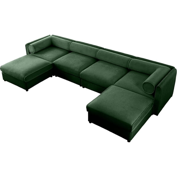 LEONX Stylish Blue Chenille 2-Seater Sofa with Storage Seat, Cylindrical Backrest and Armrests, Modern Fabric Loveseat Featuring Hidden Storage Space