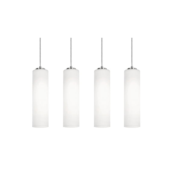 LEOP0412MBSNLNR4 AFX Leo - 4 Light Pendant-7.5 Inch Tall and 36 Inch Wide-Satin Nickel Finish
