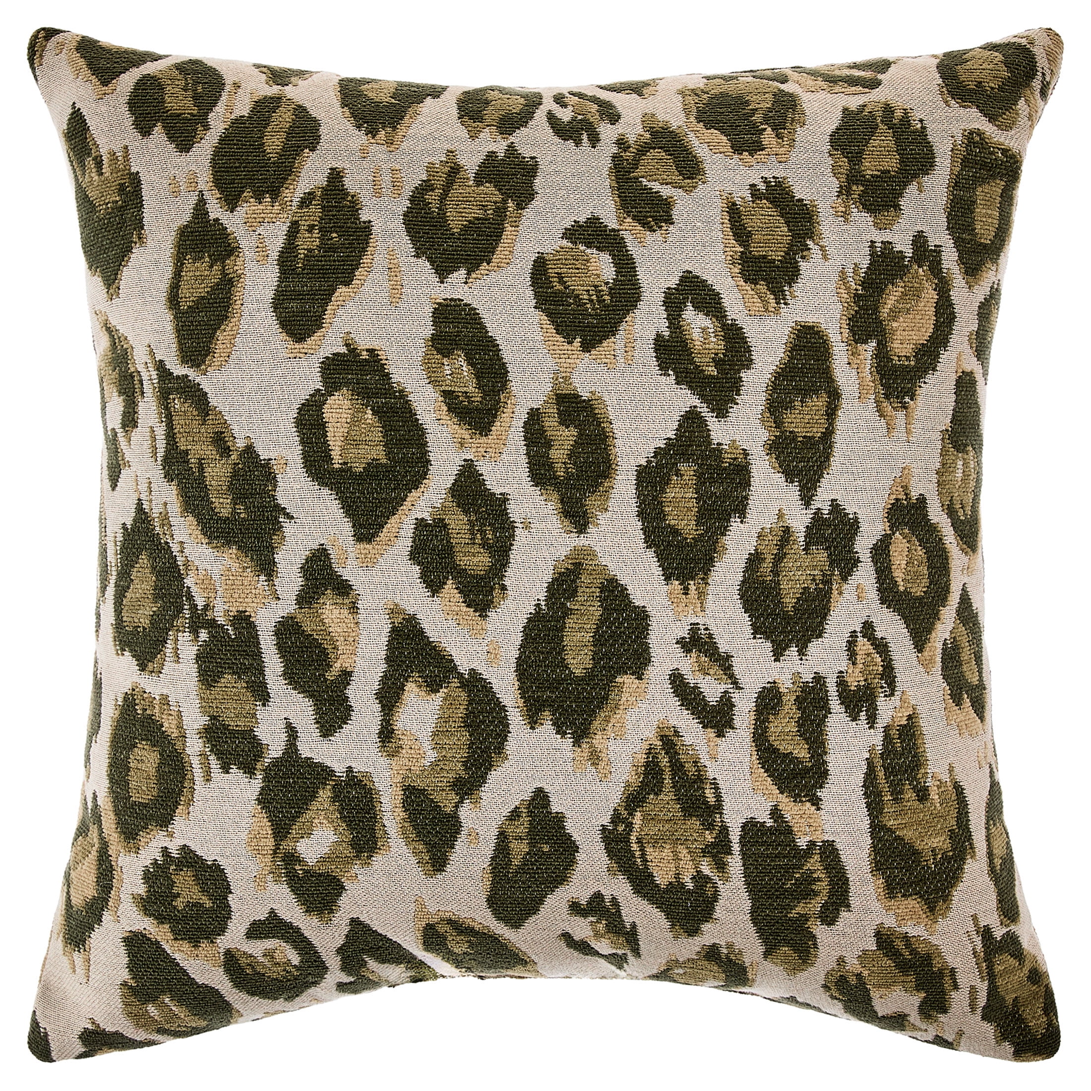 Mainstays 18" x 18" Grey Leopard Print Decorative Pillow