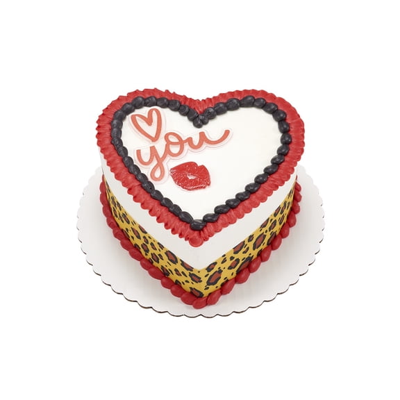 LEOPARD HEART YOU HEART CAKE