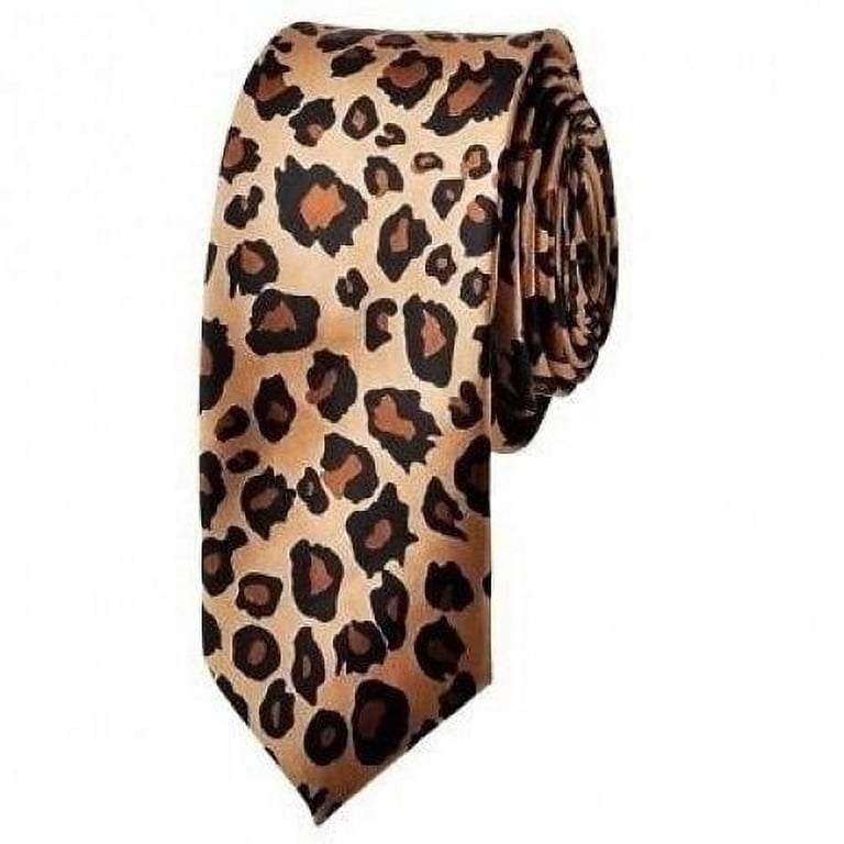 LEOPARD NECK TIE Cheetah Animal Print Unisex necktie USA - New