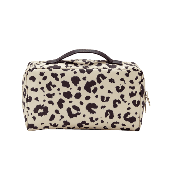 Conair Leopard Print Toiletry Kit, Travel Organizer with Multiple Pockets