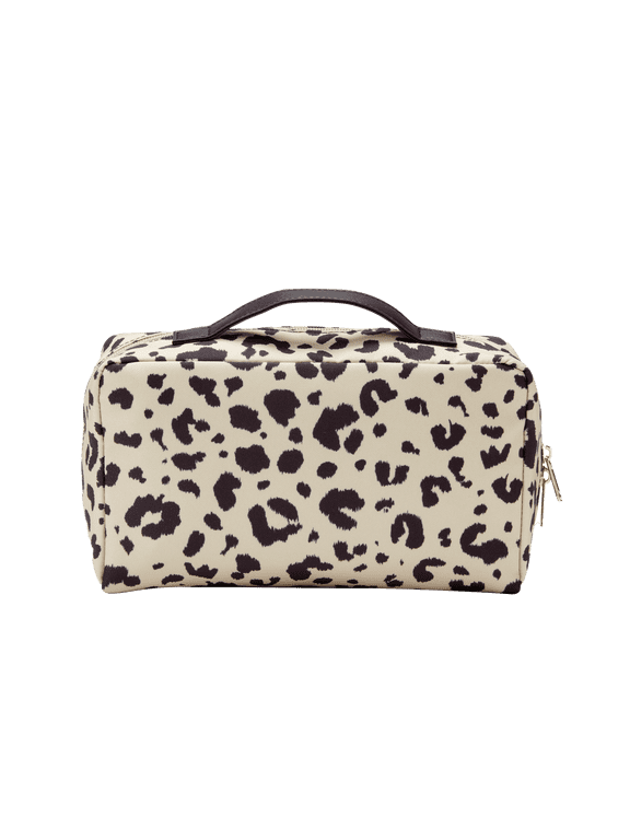 Leopard Print Toiletry Kit, Travel Organizer with Multiple Pockets