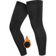 Qualidyne Compression Sleeve for Men,1 Pair Full Length Sports Leg Sleeves for Running, Cycling,Basketball Football and Other Sports