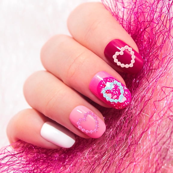 LEORX 1 Bag of Nail Art Studs Assorted Color for Nail Jewelry Charms and Artists