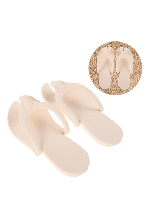 Slipper Sandals Women Travel EVA 1 Pair Foldable Portable Design Hotel Stay