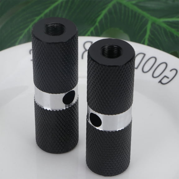 LEORX 1 Pair Non-slip Cylinder Bike Axle Foot Pegs Replacement for Everyday Use Black