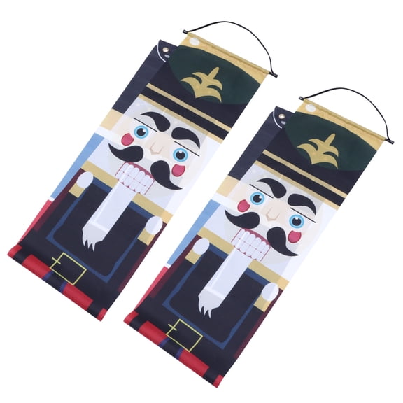 LEORX 1 Pair Nutcracker Decorations Door Couple Ornament Multi Festive Decoration Christmas Celebration Families