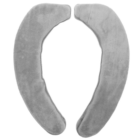 LEORX 1 Pair of Toilet Pad Flannel Washable Cushion for Bathroom Supply