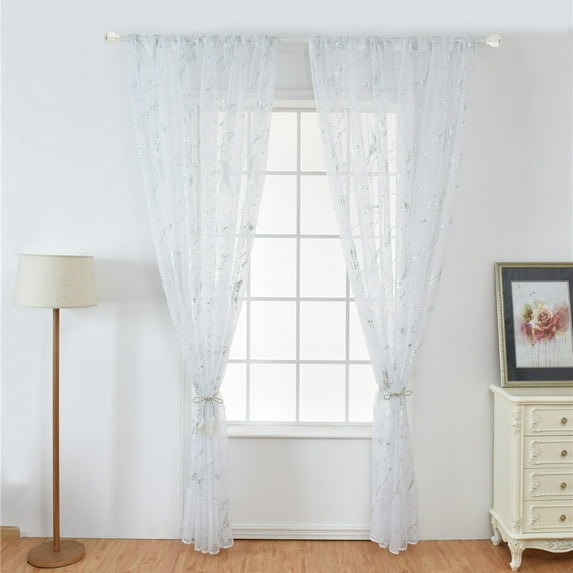 LEORX 1 Pc Living Room Curtains Eyelet Polyester Privacy Protection Modern Interior Designers Bedroom Windows