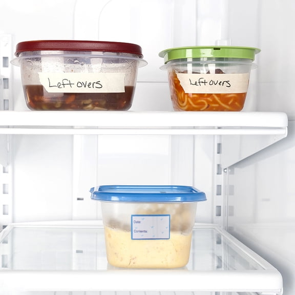 LEORX 1 Roll (200 Labels) Removable Kitchen Pantry Labels Copper Plated Paper for Food Containers and Restaurant Use