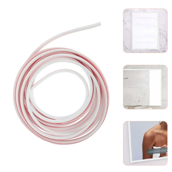 LEORX Self-Adhesive Skirting Board Sealing p White PVC 1 Roll