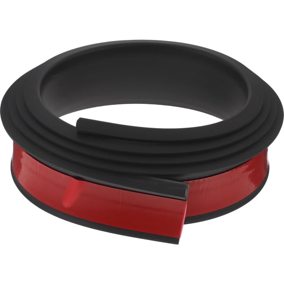 LEORX 1 Roll Automotive Wheel Brow Protector in Black Rubber for Trucks 59.1x1.4x0.08in