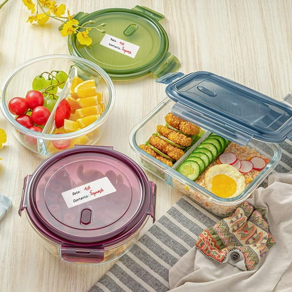 LEORX 1 Roll Freezer Meal Prep Labels Copper Plate Multi for Home Use