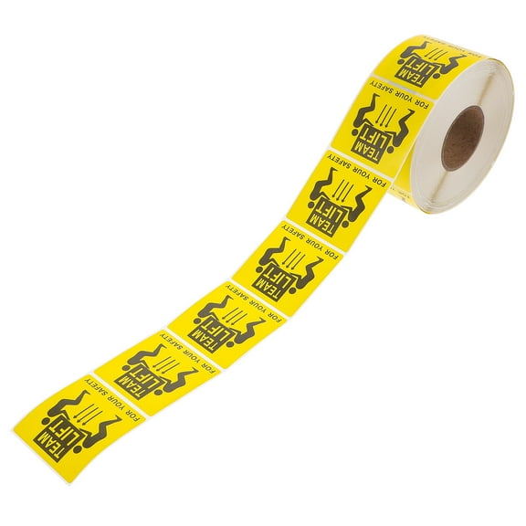 LEORX 1 Roll Moving Labels for Boxes Adhesive Sticker Warning Symbol for Shelf Management