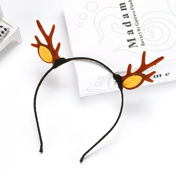 LEORX 1Set Lovely Brown Antler Hairpins Party Decoration Easy to Carry Reusable