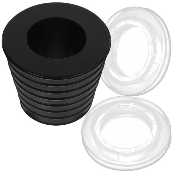 LEORX 1 Set Umbrella Hole Wedge Black Rubber Protective Cap for Patio Table Umbrella