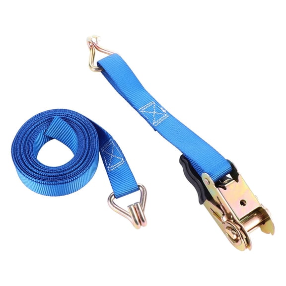 LEORX 1Set Blue Luggage Binder Strap with No Dust Metal Buckle for Car Cargo