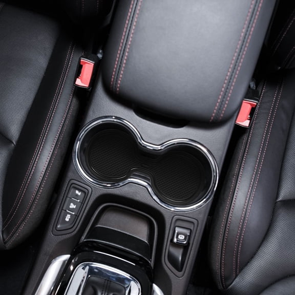 LEORX 1 Set Center Console Mat and Cup Coasters for Car Interior PVC Non-Slip
