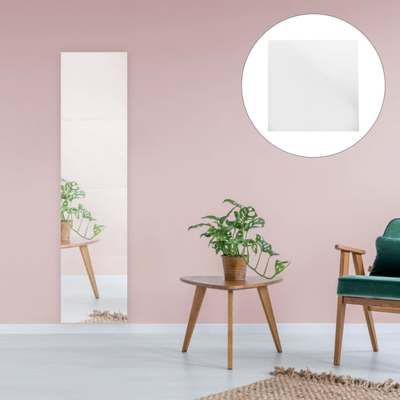 LEORX Leorx Retro Style Self-Adhesive Full-Length Mirror for Home Decoration