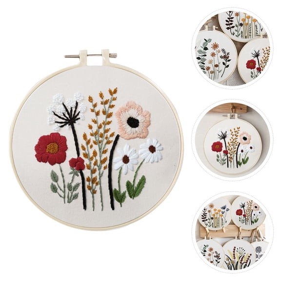 LEORX 1 Set Embroidery Craft Set Cotton for Women and Artists Living Room Decoration