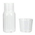 thumbnail image 1 of LEORX 1 Set Food-safe Material Glass Water Carafe For Households And Bedside Use 11.8x2.2x2.2in, 1 of 8