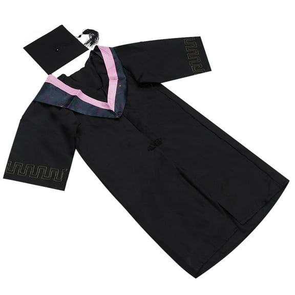 LEORX 1 Set Graduation Ceremony Academic Dress Doctoral Graduation Gown Pink Polyester Festival Atmosphere