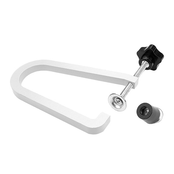 LEORX 1 Set Guitar Bridge Clamp Metal Silver for Acoustic Guitar Parts and Accessories 11.8X4.2X0.5in