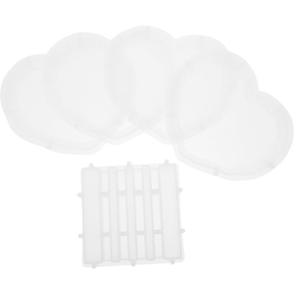 LEORX Resin Casting Molds Heart-Shape Silicone For Family Gathering 1 Set