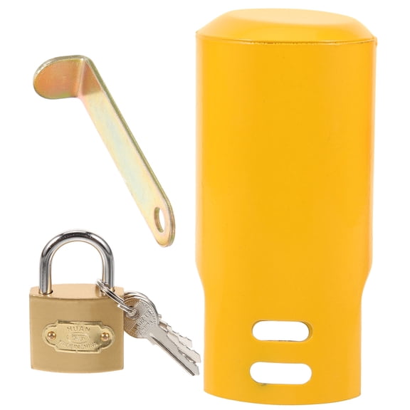 LEORX Water Hose Lock Faucet Lock Metal 1 Set Orange