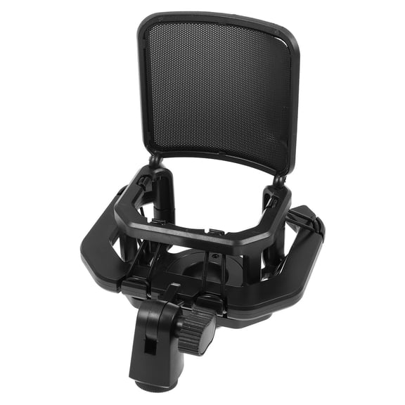 LEORX 1 Set Microphone Shockmount Bracket Professional Design Black Plastic Mic Anti-Vibration Rack