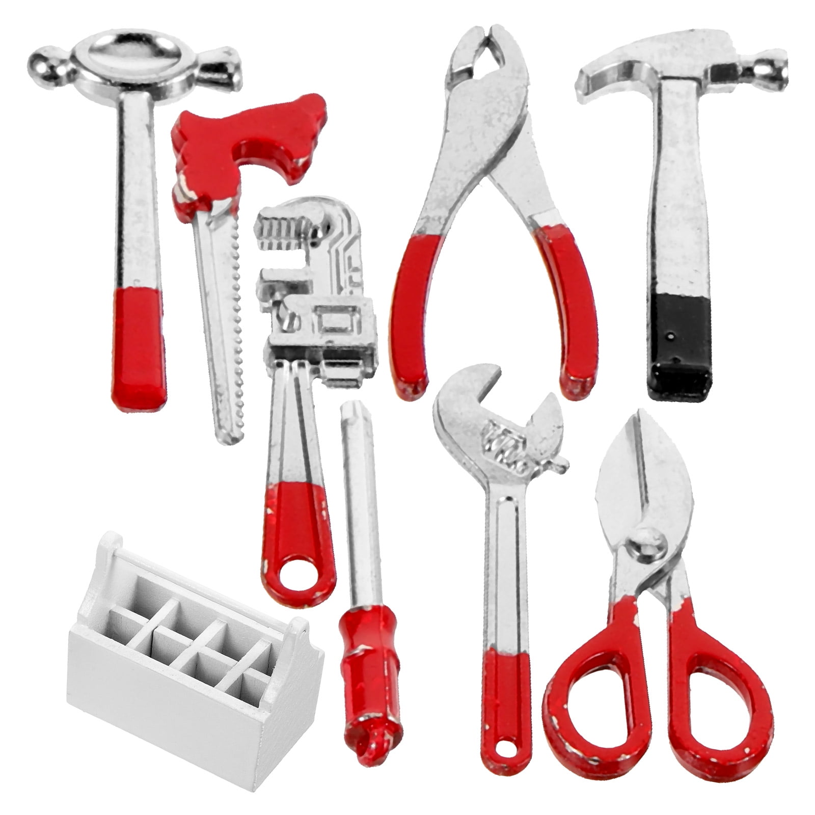 LEORX 1 Set Mini Tools Box Tiny Tools for Home Use Birch Wood - Walmart.com