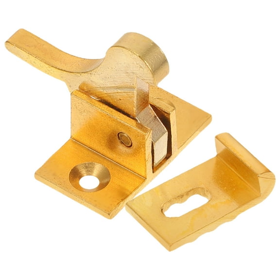 LEORX 1 Set Of Brass Window Latch Anti-Theft Mechanism Golden Retro Design For Security Enhancement