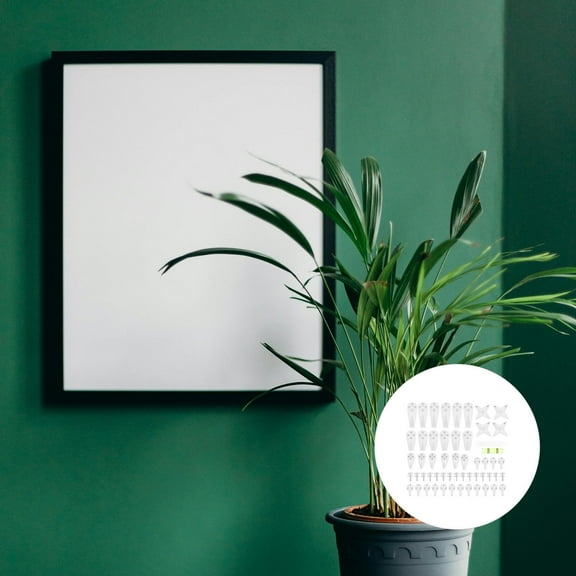LEORX 1Set White Non Trace Picture Hooks for Hard Walls No Drilling Required Easy Installation