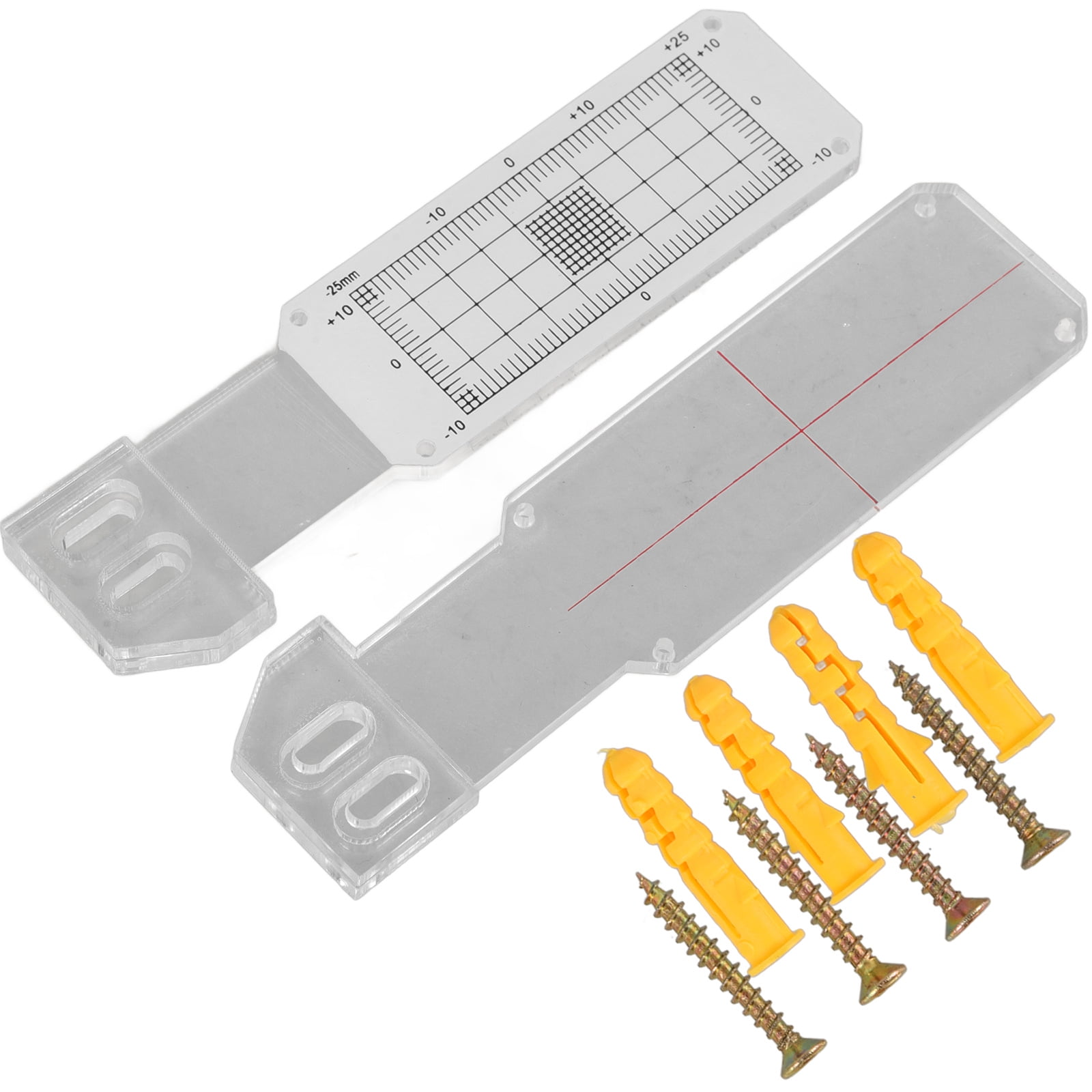 LEORX 1Set Portable Yellow Crack Width Measuring Ruler for Accurate ...