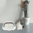 thumbnail image 1 of LEORX 1 Set Sifting Litterbox Grey for Indoor Use with Cat Litter Basin, 1 of 8