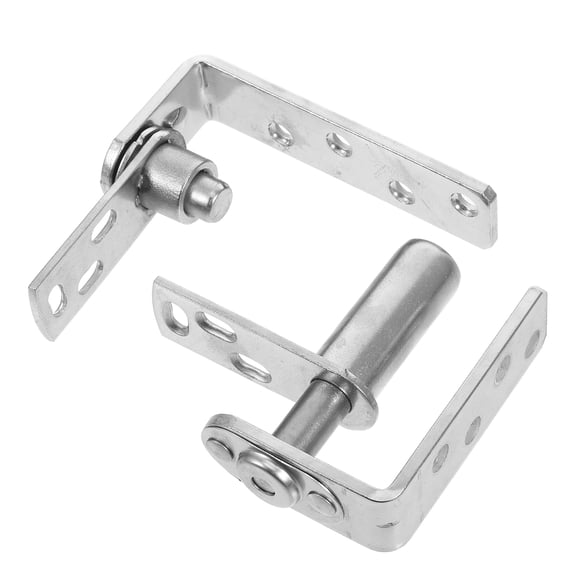 LEORX 1Set Stainless Steel Barn Door Hinge with Automatic Rebound and Dual Direction Swing