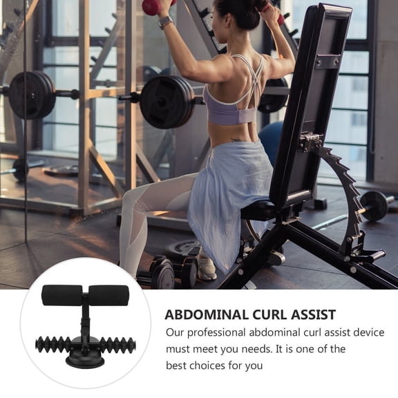 LEORX 1 Set Sit Ups Assistant Device Metal Double Bar for Fitness Enthusiasts